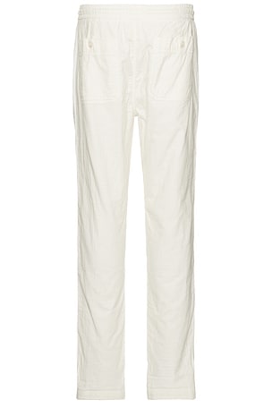 Marine Layer Saturday Stretch Beach Pant in White