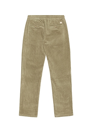 Marine Layer Relaxed Saturday Corduroy Pant in Olive. Size XL/1X. Also