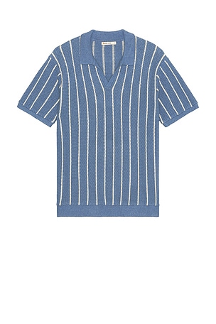 Conrad Sweater Polo Marine Layer