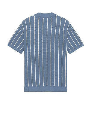 Marene Layer Conrad Sweater Polo en Bleu