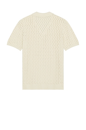 Marine Layer Archive Cyrus Sweater Polo in Beige