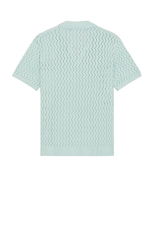 Marine Layer Archive Cyrus Sweater Polo in Teal