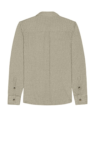 Marine Layer Pacifica Stretch Twill Shirt in Grey