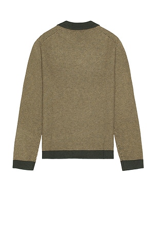 Marine Layer Liam Sweater Polo in Green. Size XL/1X. Also