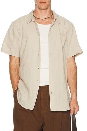 Seersucker Classic Shirt Marine Layer