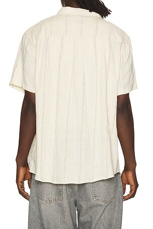 Marine Layer Classic Stretch Selvage Shirt in Cream
