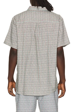 Marine Layer Classic Stretch Selvage Shirt in Green