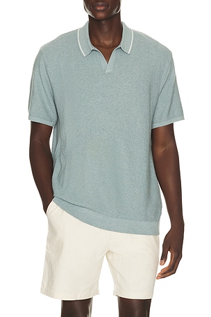 Greyson Knitted Polo Marine Layer