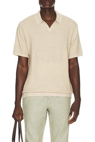 Greyson Knitted Polo Marine Layer