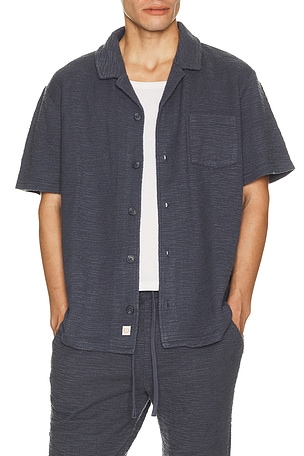 Hugo Jacquard Resort Shirt Marine Layer