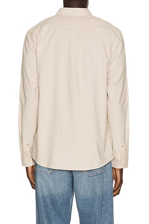 Marine Layer California Oxford Shirt in Brown