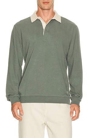 Sueded Rugby Polo Marine Layer