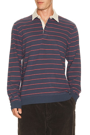 Sueded Rugby Polo Marine Layer