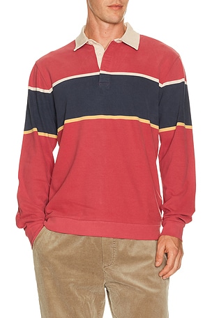 Sueded Rugby Polo Marine Layer