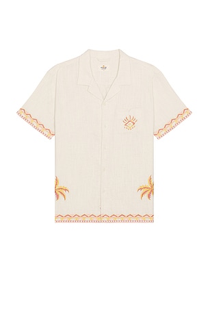 Placed Embroidery Resort Shirt Marine Layer