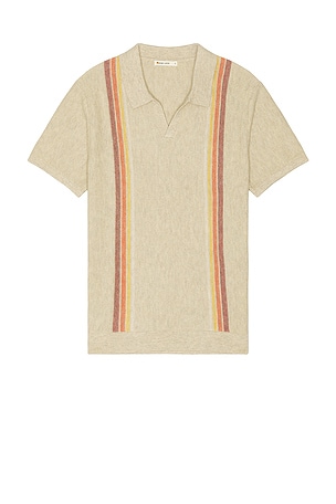 Liam Vertical Stripe Polo Marine Layer