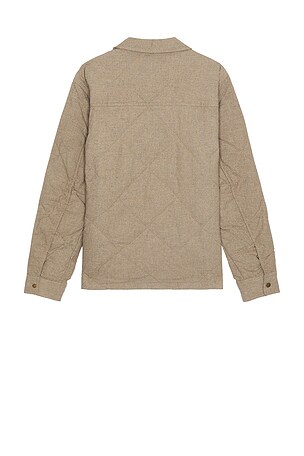 Marine Layer Olin Quilted Overshirt in Tan