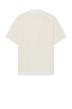 Marine Layer Asher Sweater Resort Shirt in Baby Blue