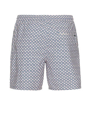 Marine Layer 6 Stretch Swim Trunk in Blue