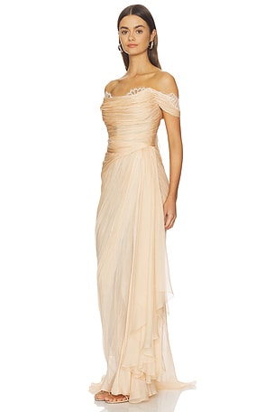 Maria Lucia Hohan Dalia Bridal Dress in Nude