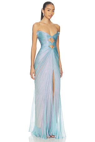 Maria Lucia Hohan Cassiopeia Maxi Dress in Baby Blue