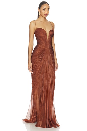 Maria Lucia Hohan Cecilia Dress in Chocolate