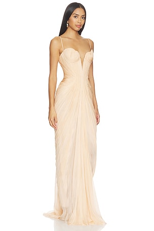 Maria Lucia Hohan Cecilia Dress in Nude