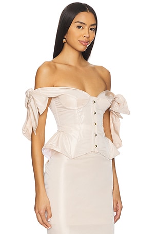 Maria lucia hohan medaN/A bridal top en color Nude