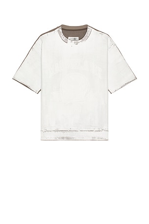 Crew Neck Short Sleeve Sweatshirt MM6 Maison Margiela