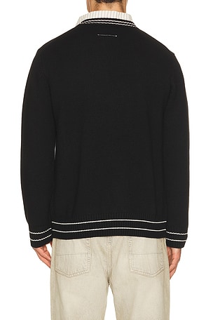 MM6 Maison Margiela Crewneck in Black