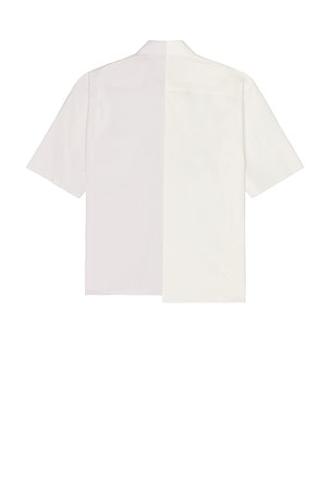 MM6 Maison Margiela Button Down Numbers Shirt in White