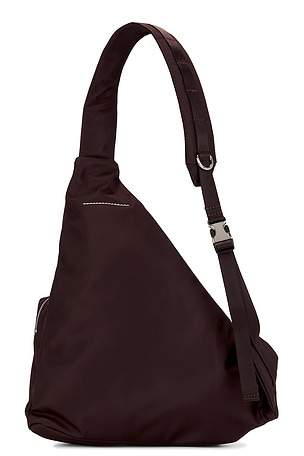 MM6 Maison Margiela Japanese Sling Bag in Chocolate