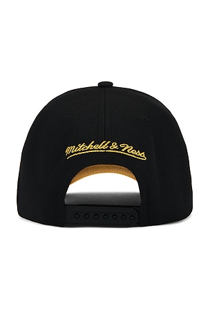 Mitchell & Ness NBA Lakers Pinned Gold Pro Snapback Hat
