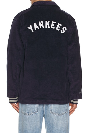 MLB Yankees Off The Busvintage Logo Corduroy Coaches Jacket Mitchell & Ness