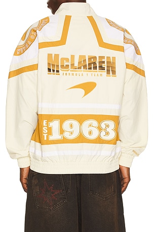 x McLaren Formula 1 Throw It Back Windbreaker Jacket Mitchell & Ness