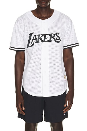 NBA Los Angeles Lakers Monochrome Mesh Shirt Mitchell & Ness