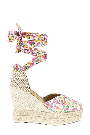 MANEBI X LoveShackFancy Espadrille Sandal in Fruity Punch