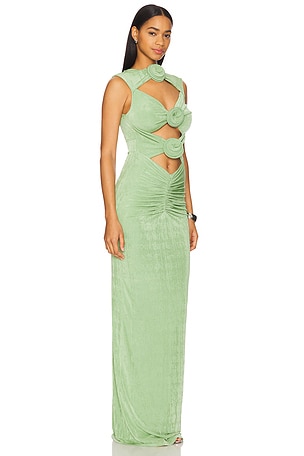 MARIANNA SENCHINA Tender Maxi Dress in Green