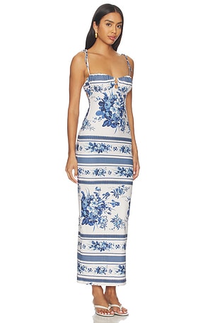 Montce Trois Long Slip Dress in Blue