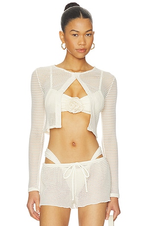 BUTTON-DOWN CARDI 크랍 가디건 Montce