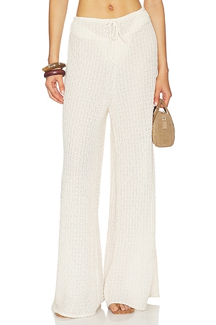 x Elsa Hosk Drawstring Wide Leg Pant Montce