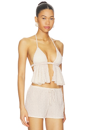 Montce X Elsa Hosk Emma Tank Top in Beige