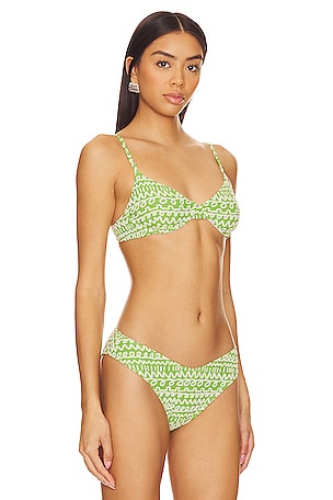 Montce Swim Dainty Bikini Top in Green