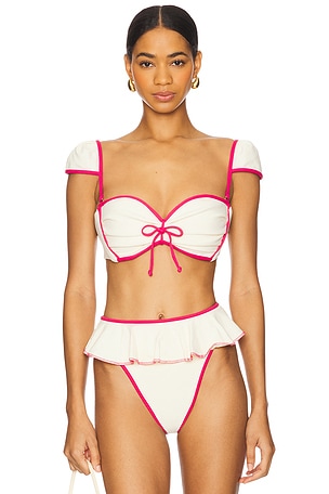 Cabana Bows Bikini Top Montce Swim