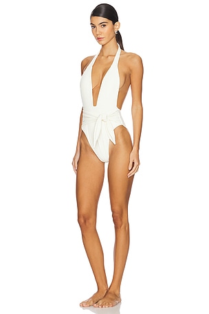 Montce Swim Tropez Tie Up One Piece in Cream