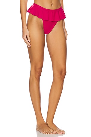 Montce Tamarindo Ruffle Bikini Bottom in Pink