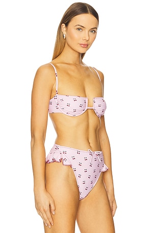 Montce Simonette Bikini Top in Pink