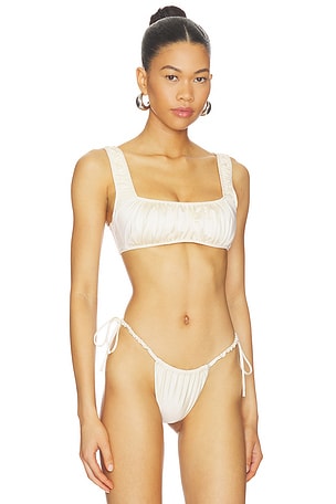 Montce X Elsa Hosk Zoe Bikini Top in Cream