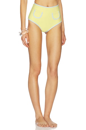 Montce X Elsa Hosk Polly Bikini Bottom in Yellow. Size S. Also
