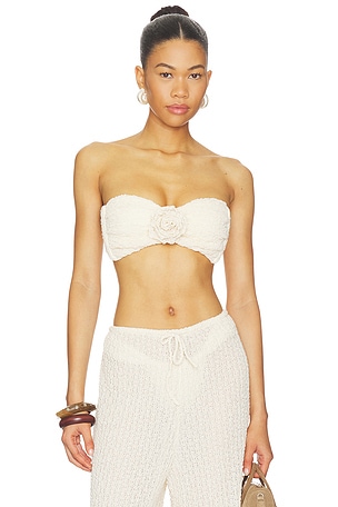 x Elsa Hosk Rosa Bandeau Bikini Top Montce